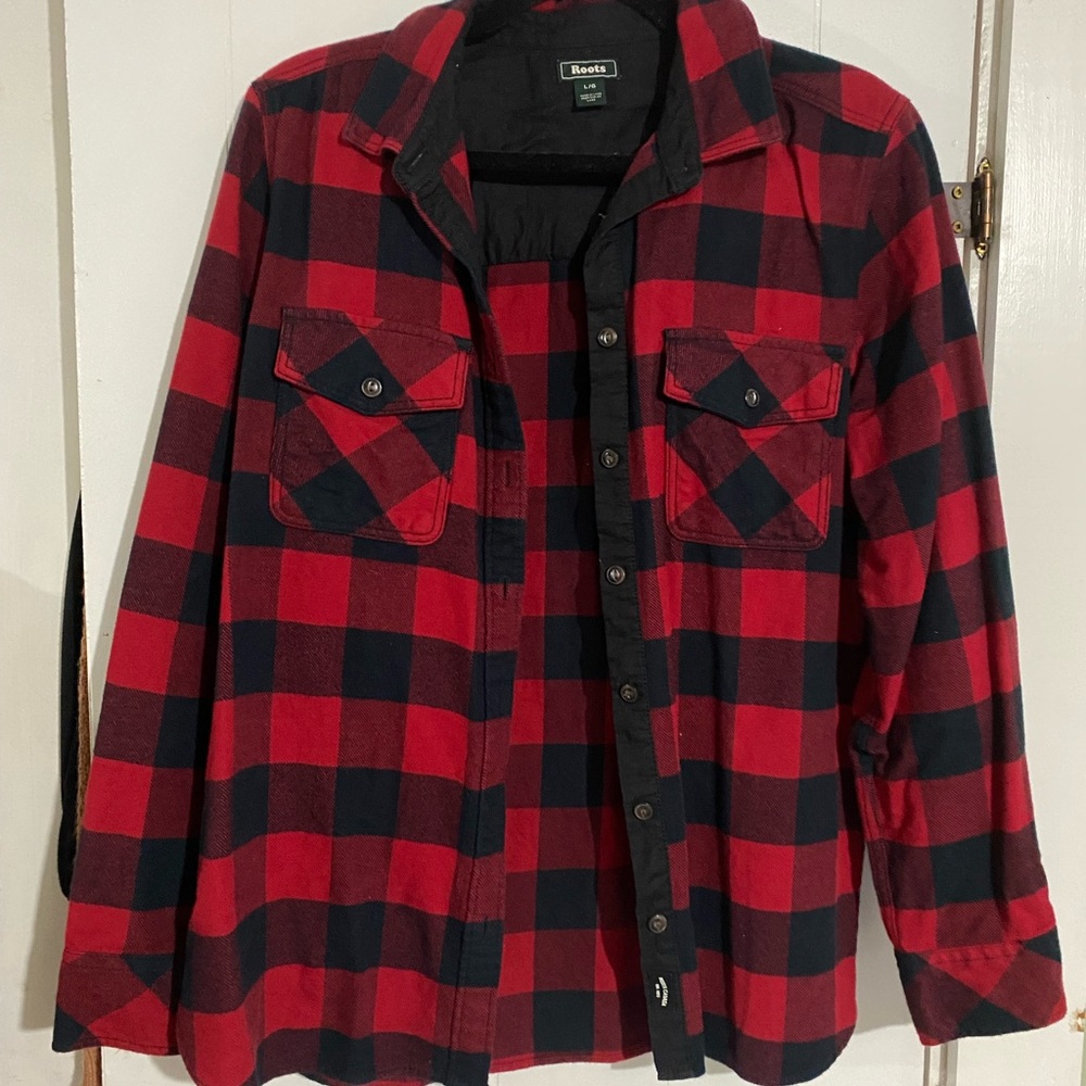 Roots Red and Black Checkered Shirt